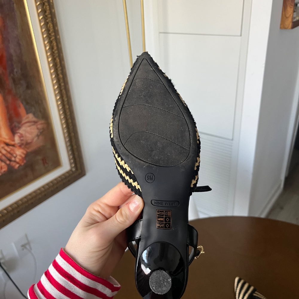 Nine West Woven Kitten Heels - Picture 5 of 5